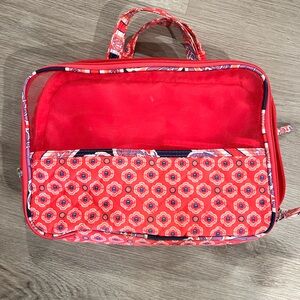 Stylish Red Floral Women's makeup Bag